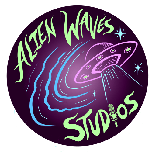 alien waves studio final logo